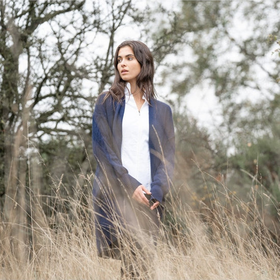 Young Ideas/Henmores - Cable Knit Cardigan with embellished sleeves - Camel - OS