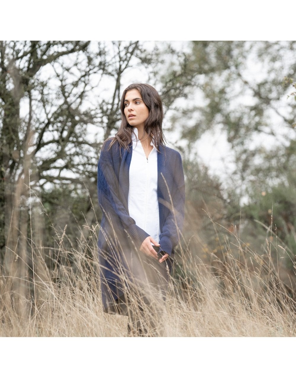 Young Ideas/Henmores - Cable Knit Cardigan with embellished sleeves - Camel - OS