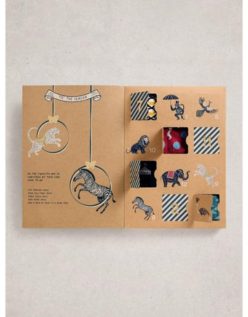 Young Ideas/Henmores - 12 Days Mens Sock Advent - Navy Multi - OS