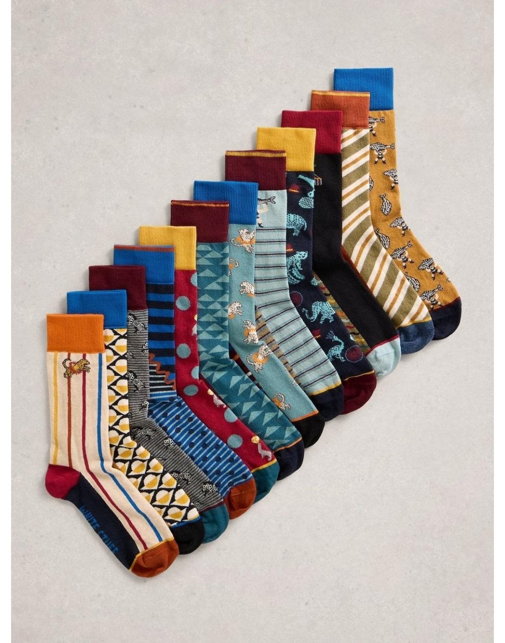 Young Ideas/Henmores - 12 Days Mens Sock Advent - Navy Multi - OS