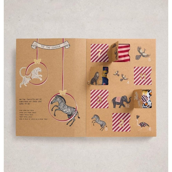 Young Ideas/Henmores - 12 Days Womens Sock Advent - Pink Multi - OS