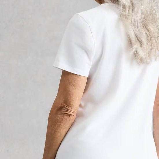 Young Ideas & Henmores - Abbie Embroidered Tee - White - 8