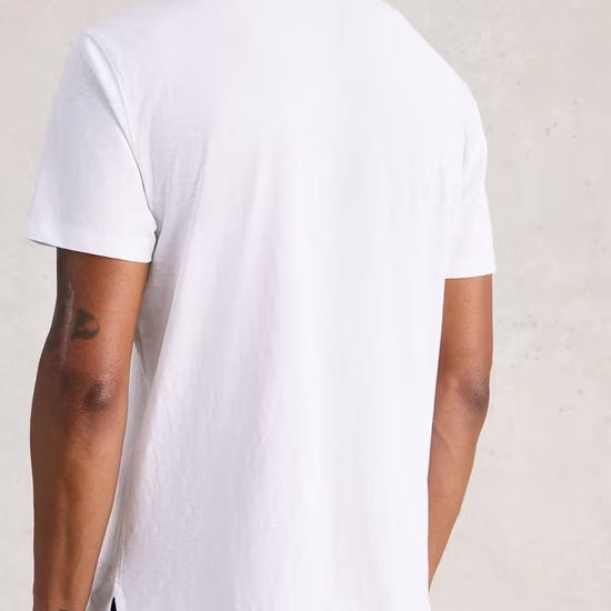 Young Ideas & Henmores - Abersoch Pedal Graphic Tee - White Print - M