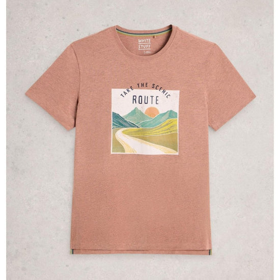 Young Ideas/Henmores - Abersoch Scene Bike Graphic T-Shirt - pink - S