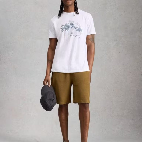 Young Ideas/Henmores - Abersoch Scenic Graphic Tee - White - M