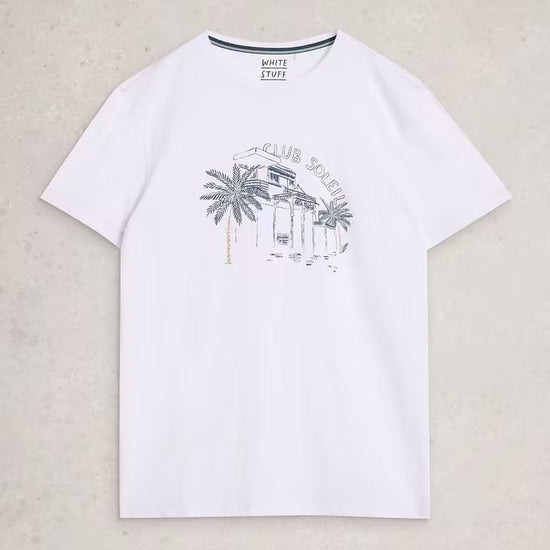 Young Ideas/Henmores - Abersoch Scenic Graphic Tee - White - M
