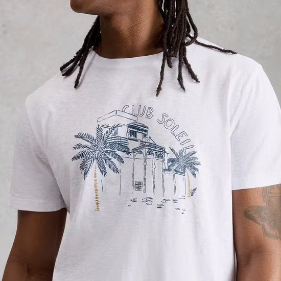 Young Ideas/Henmores - Abersoch Scenic Graphic Tee - White - M