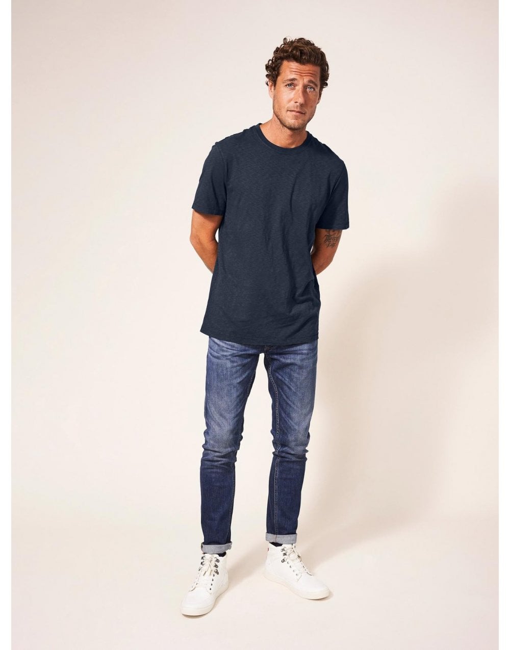 Young Ideas/Henmores - Abersoch Short Sleeve Tee - Dark Navy - M