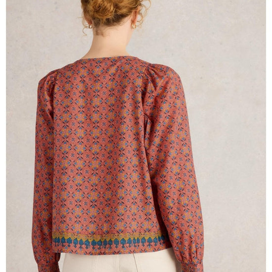 Young Ideas/Henmores - Abigail Embroidered Top - Pink Multi - 8