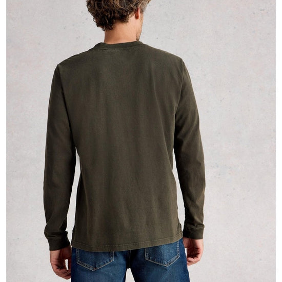 Young Ideas/Henmores - Accleton Long Sleeve T-Shirt - Khaki Green - S