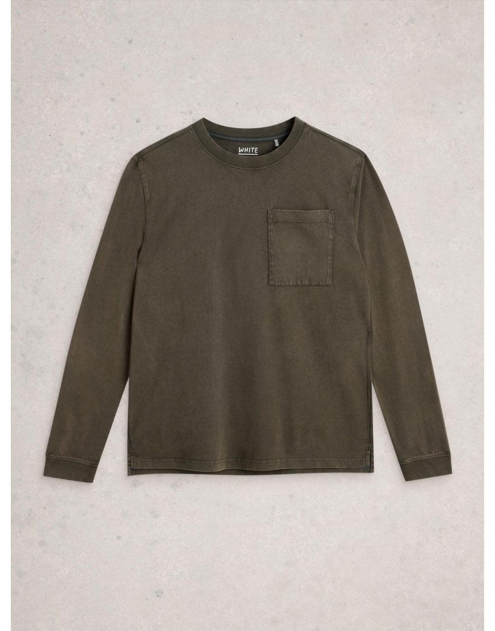 Young Ideas/Henmores - Accleton Long Sleeve T-Shirt - Khaki Green - S