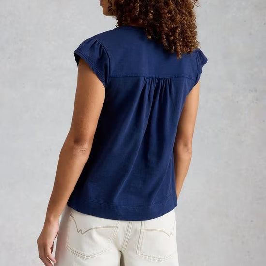 Young Ideas & Henmores - Amelia Embroidery Top - Indigo - 8
