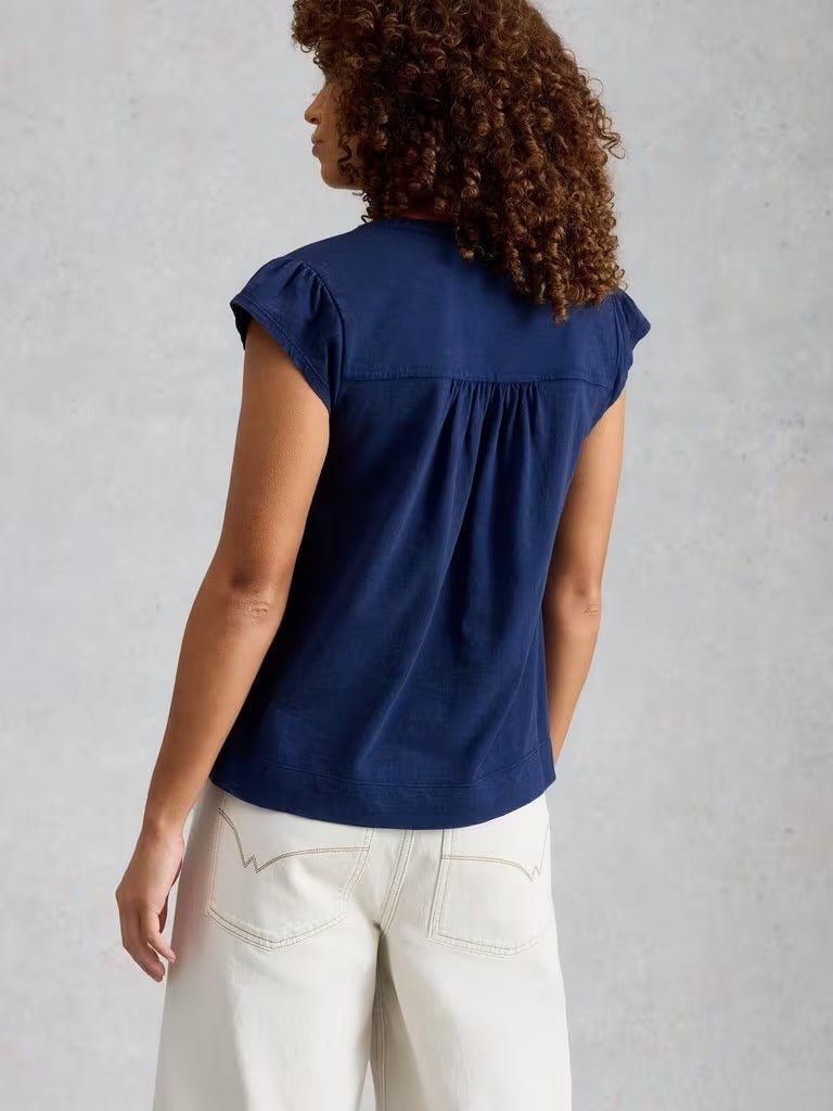 Young Ideas & Henmores - Amelia Embroidery Top - Indigo - 8