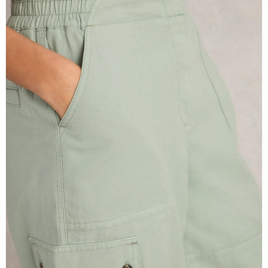 Young Ideas/Henmores - Anabel Soft Barrel Cargo Trouser - Light Green - 8