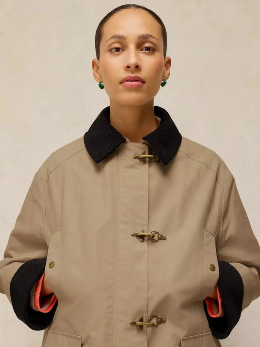 Young Ideas & Henmores -Andie Wax Coat -Light Natural -8