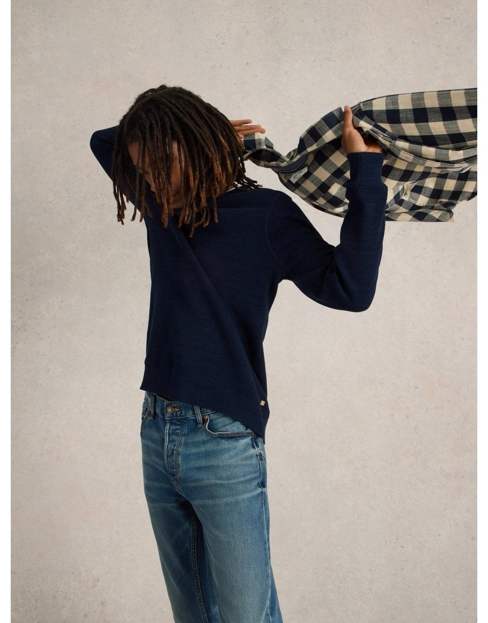 Young Ideas/Henmores - Attadale Crew Neck Jumper - Dark Navy - M