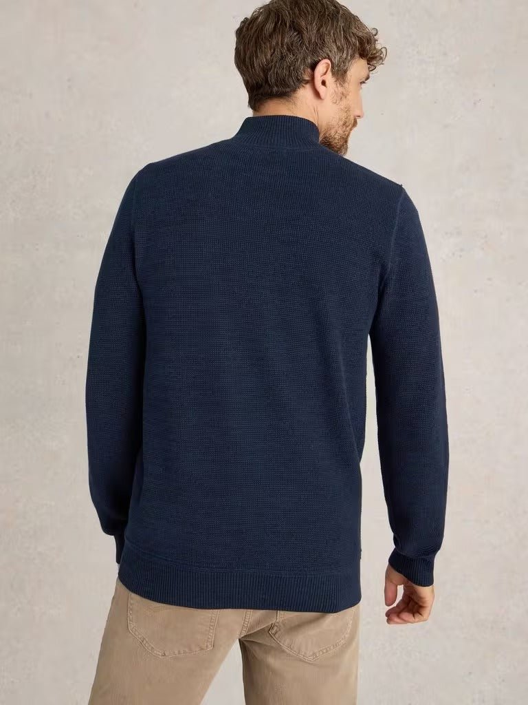 Young Ideas & Henmores - Attadale Funnel Neck Jumper - Dark Navy - M