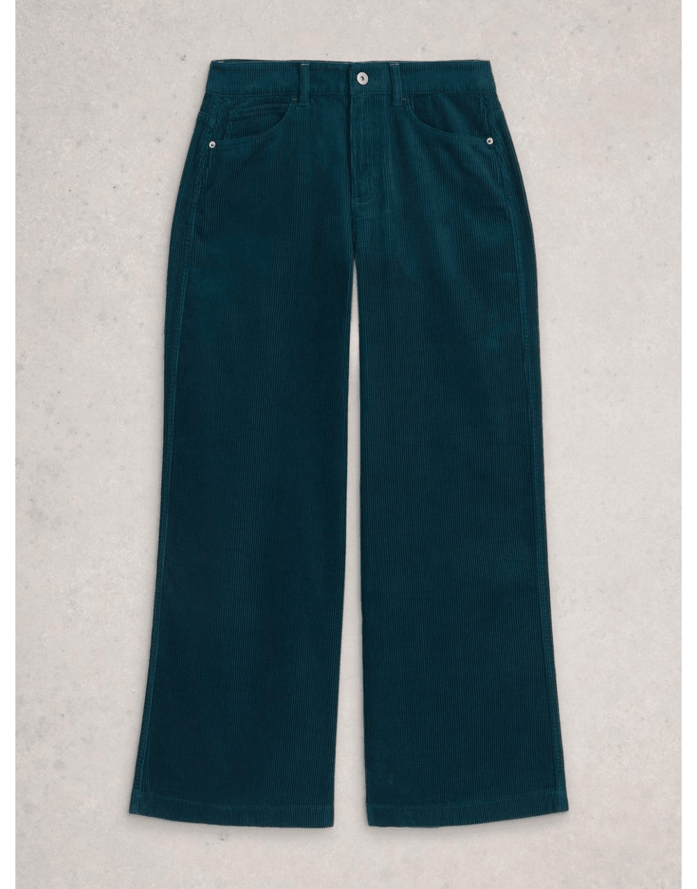 Young Ideas/Henmores - Ayla Cord Wide Leg Trouser - Dark Teal - 10/R