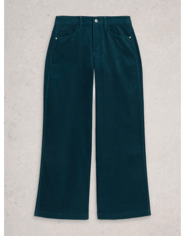 Young Ideas/Henmores - Ayla Cord Wide Leg Trouser - Dark Teal - 10/R