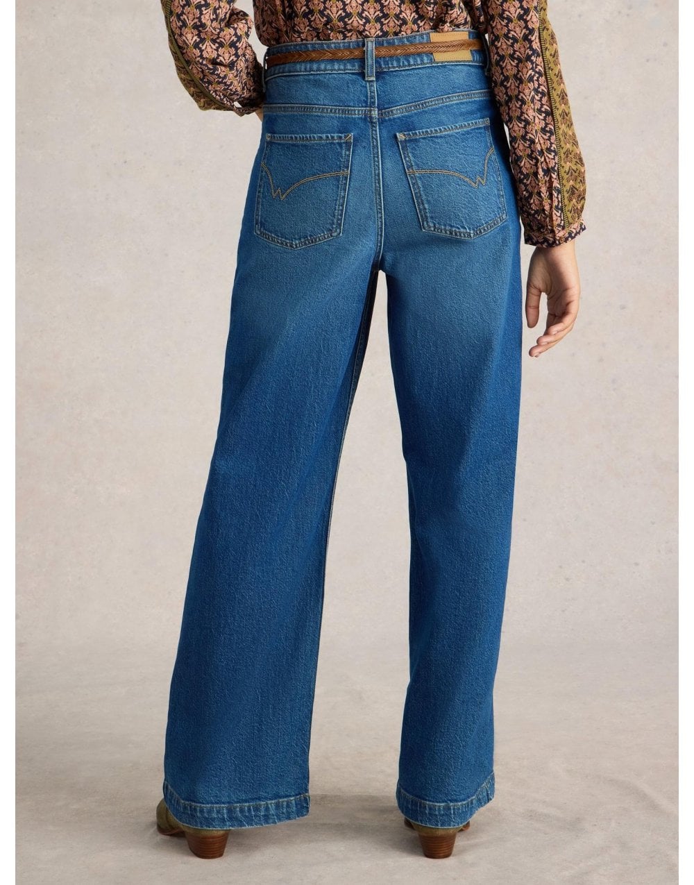 Young Ideas/Henmores - Ayla Wide Leg Jean - Mid Denim - 10R