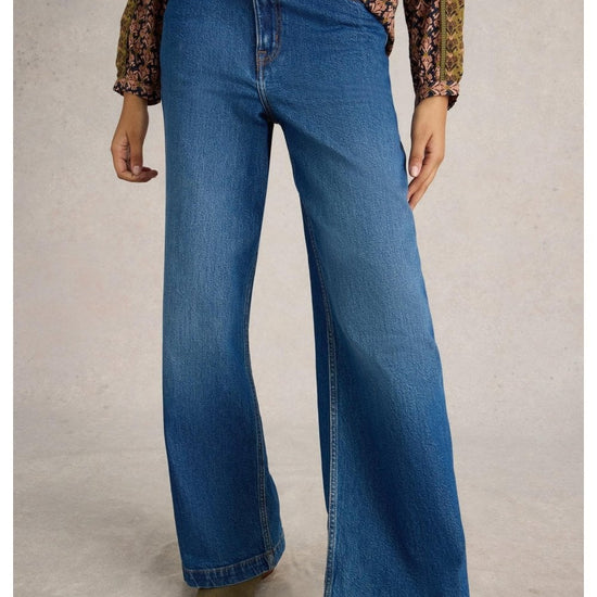 Young Ideas/Henmores - Ayla Wide Leg Jean - Mid Denim - 10R