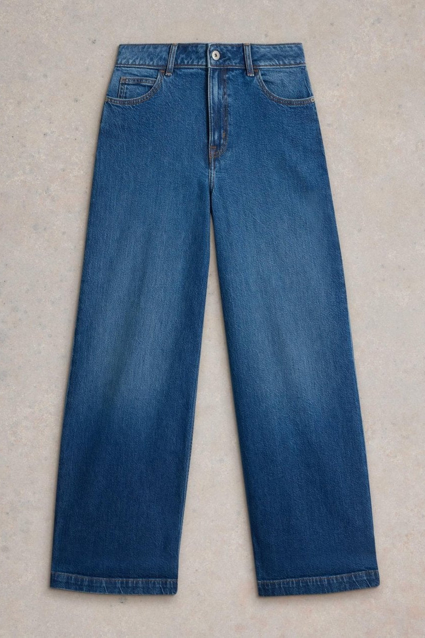 Young Ideas/Henmores - Ayla Wide Leg Jean - Mid Denim - 10R