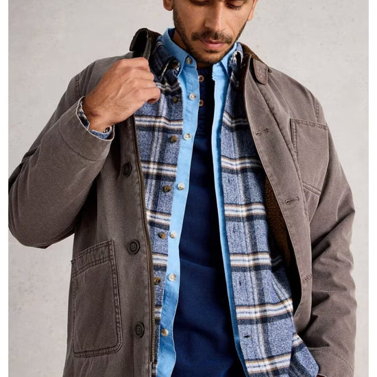 Young Ideas/Henmores - Barton Marl Check Shirt - Blue Multi - S