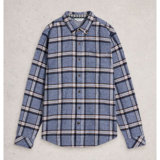 Young Ideas/Henmores - Barton Marl Check Shirt - Blue Multi - S