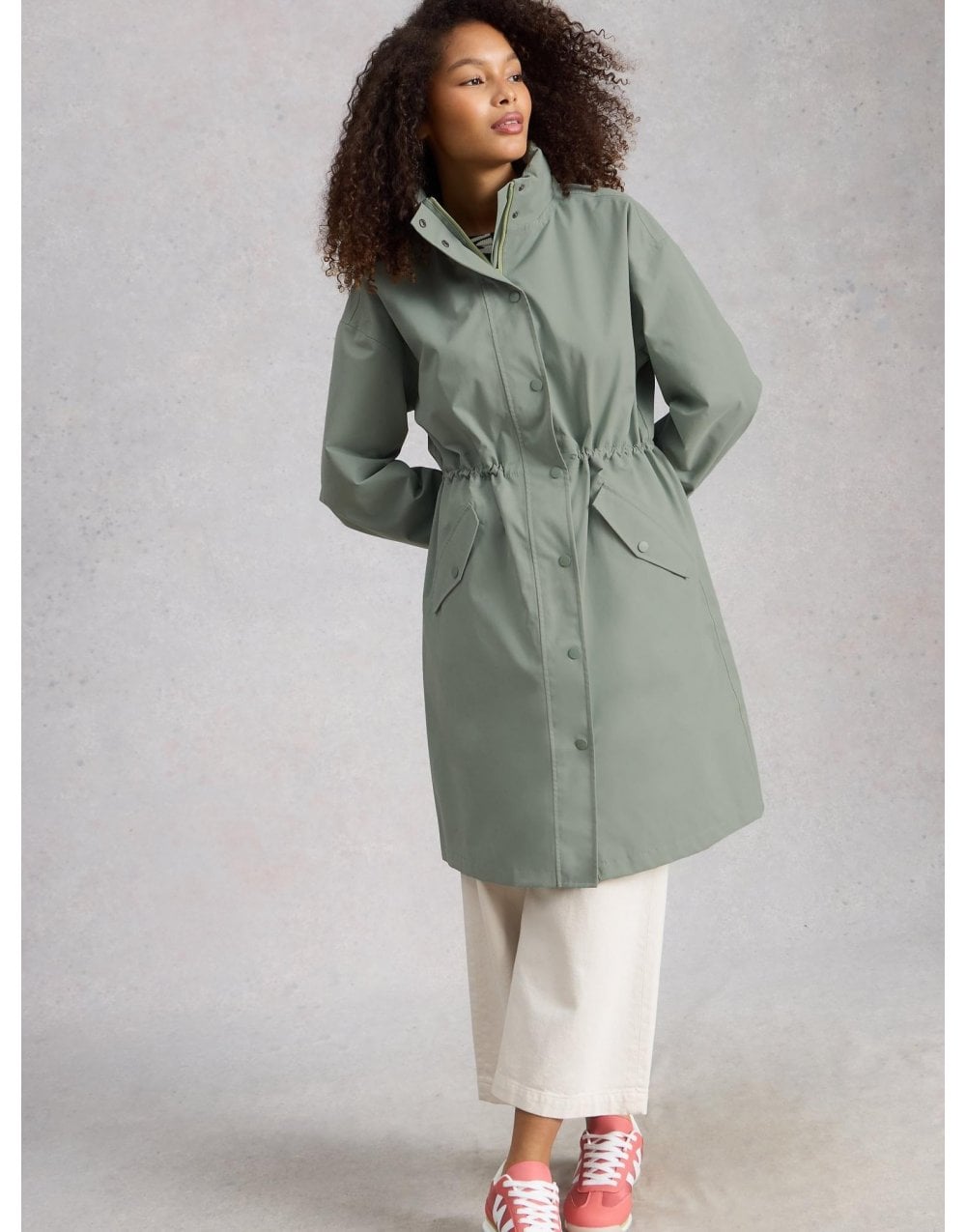 Young Ideas/Henmores - Beth Waterproof Coat - Mid Green - 8