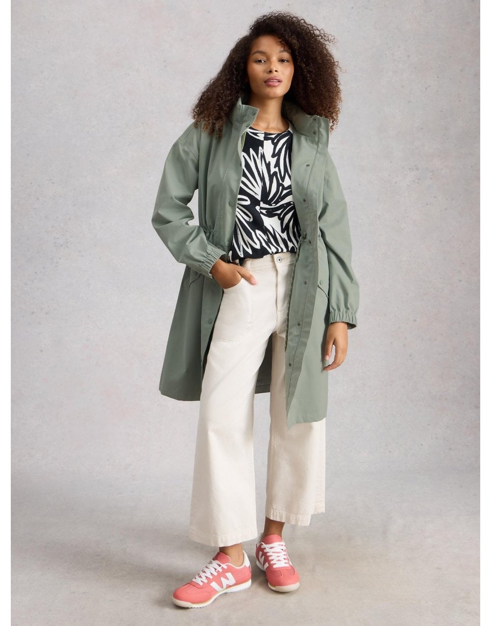 Young Ideas/Henmores - Beth Waterproof Coat - Mid Green - 8