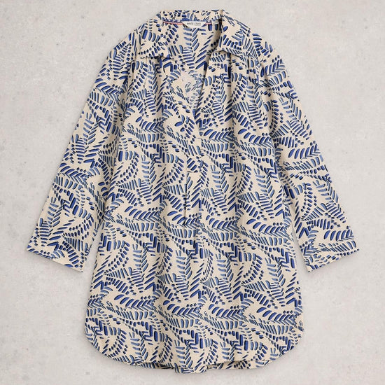 Young Ideas & Henmores - Bianca Linen Tunic - Ivory Print - 8
