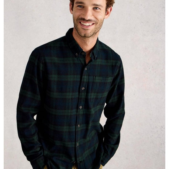 Young Ideas/Henmores - Blackwatch Check Shirt - Navy Multi - M