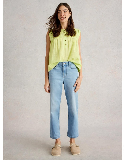 Young Ideas/Henmores - Blake Straight Crop Jean - Light Denim - 10/R