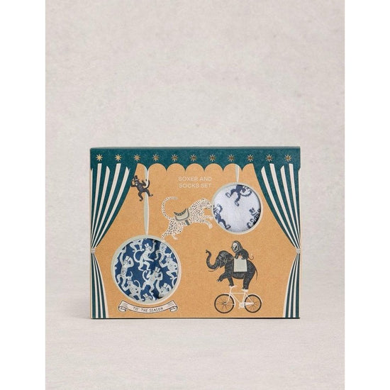 Young Ideas/Henmores - Boxers & Sock Gift Set - Dark Blue - M