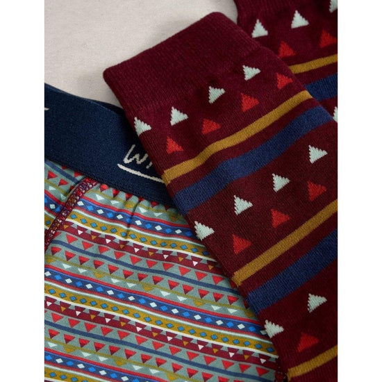 Young Ideas/Henmores - Boxers & Sock Gift Set - Dark Blue - M