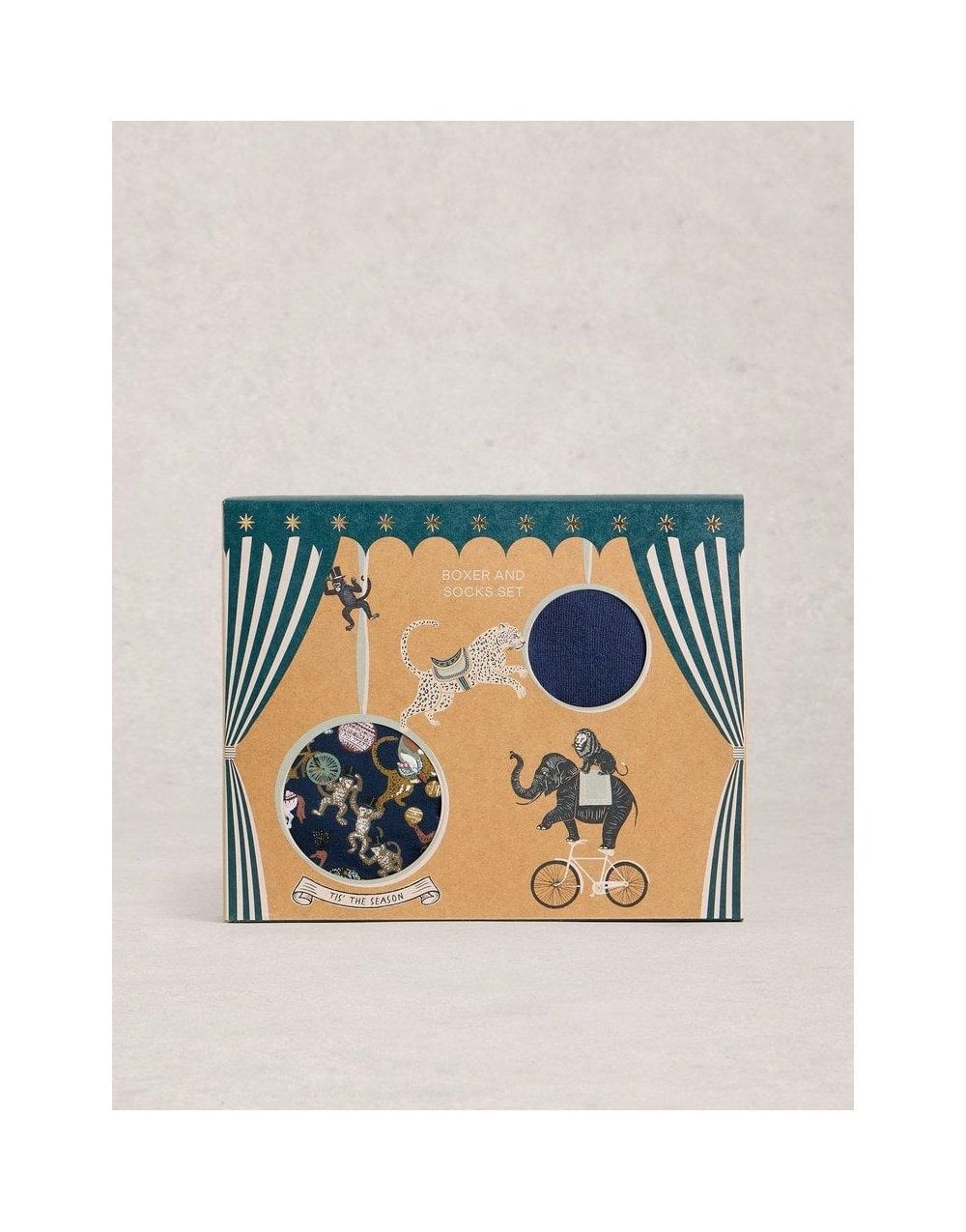 Young Ideas/Henmores - Boxers & Sock Gift Set - Dark Blue - M