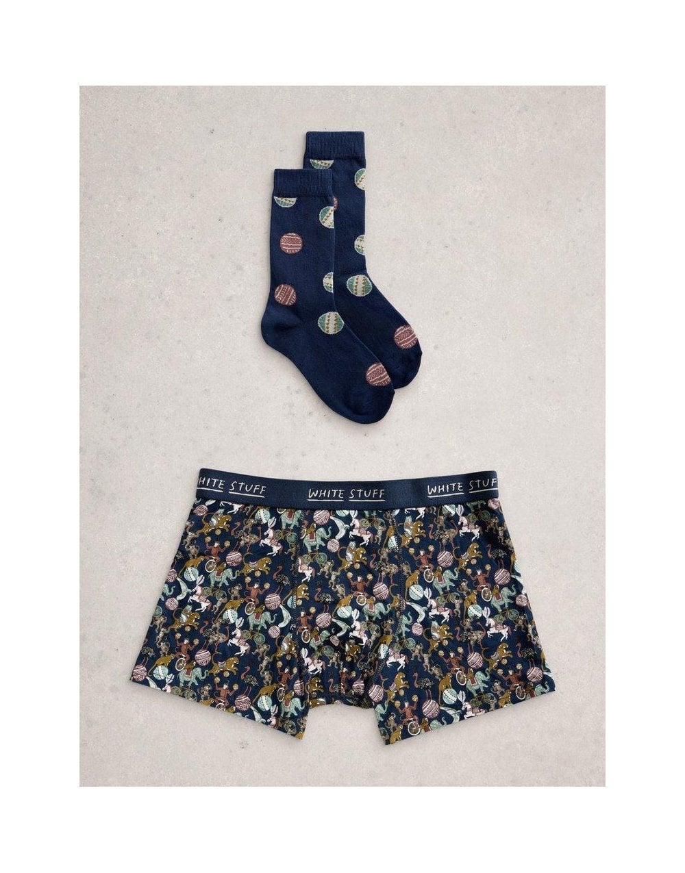 Young Ideas/Henmores - Boxers & Sock Gift Set - Dark Blue - M