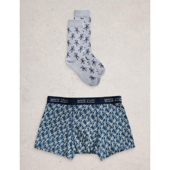 Young Ideas/Henmores - Boxers & Sock Gift Set - Dark Blue - M