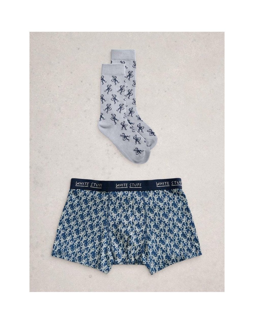Young Ideas/Henmores - Boxers & Sock Gift Set - Dark Blue - M