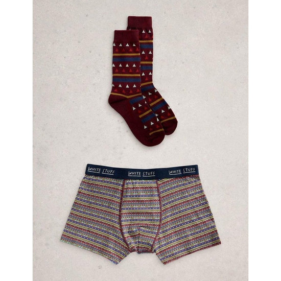 Young Ideas/Henmores - Boxers & Sock Gift Set - Dark Blue - M