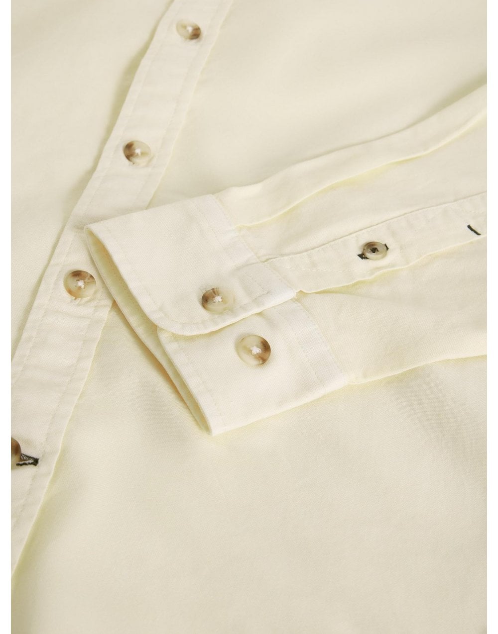 Young Ideas/Henmores - Bruton Oxford Shirt - Natural White - S