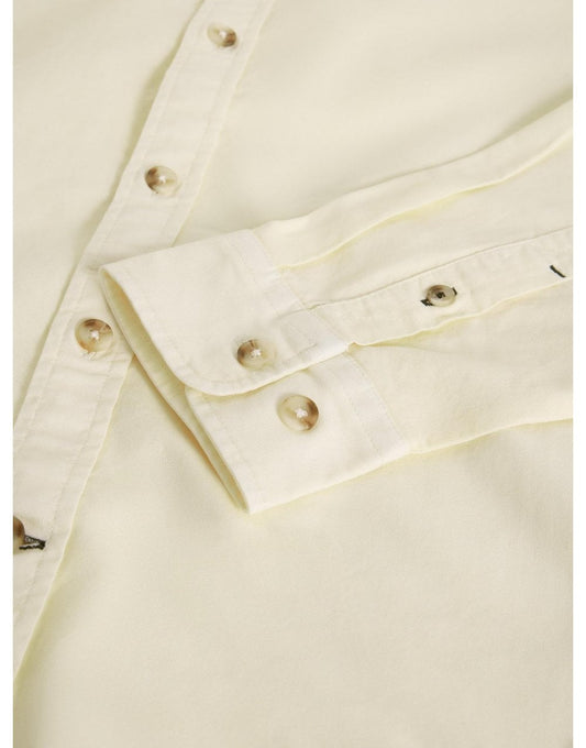 Young Ideas/Henmores - Bruton Oxford Shirt - Natural White - S