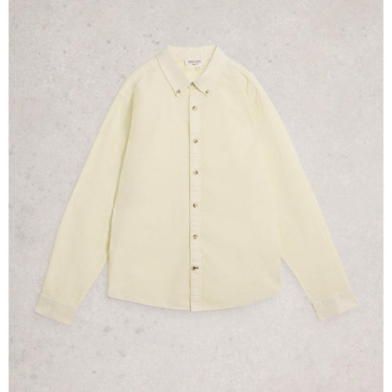 Young Ideas/Henmores - Bruton Oxford Shirt - Natural White - S