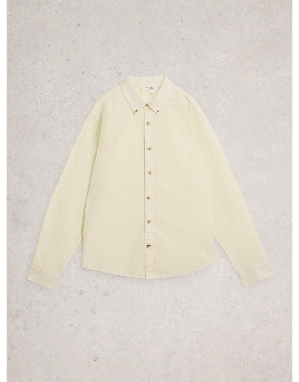 Young Ideas/Henmores - Bruton Oxford Shirt - Natural White - S