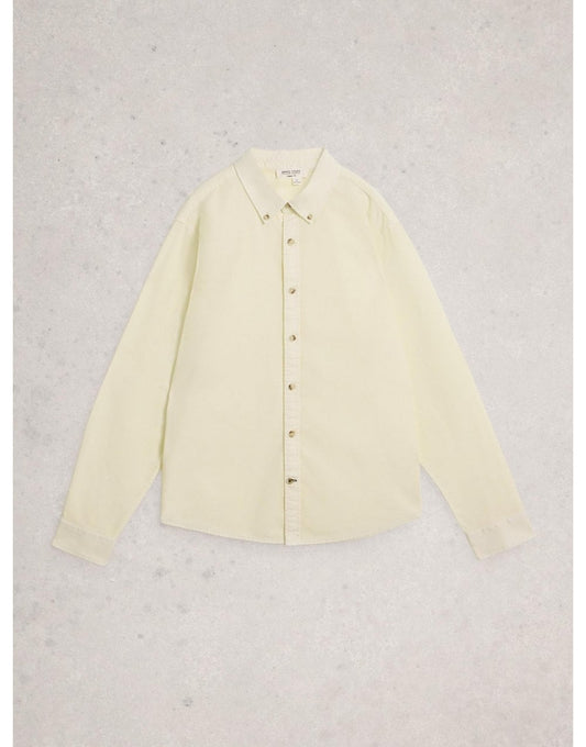 Young Ideas/Henmores - Bruton Oxford Shirt - Natural White - S