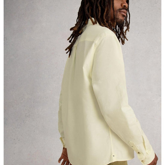 Young Ideas/Henmores - Bruton Oxford Shirt - Natural White - S