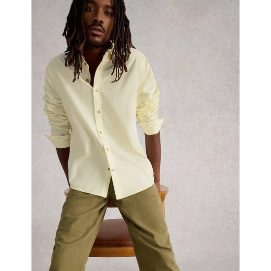 Young Ideas/Henmores - Bruton Oxford Shirt - Natural White - S