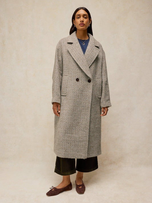 Young Ideas & Henmores -Camilla Crombie Coat -Natural Multi -8R