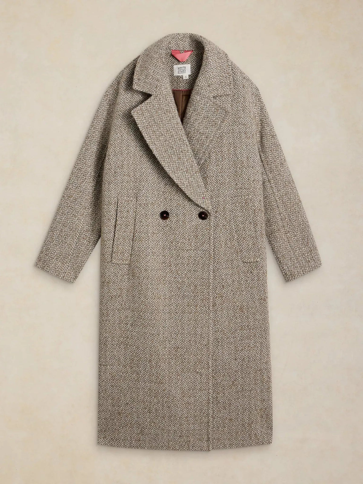 Young Ideas & Henmores -Camilla Crombie Coat -Natural Multi -8R