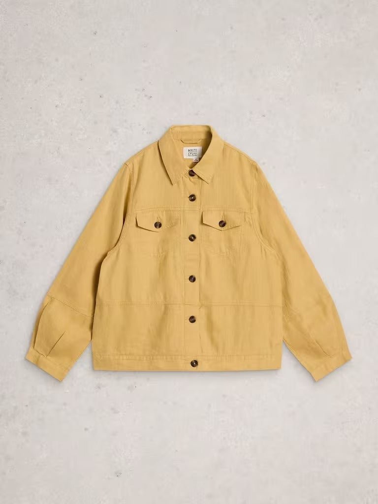 Young Ideas & Henmores - Camille Linen Jacket - Light Yellow - 8